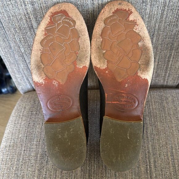 Kork-Ease Black Leather Women’s Ankle Boots Booties Slip On Low Heel Size 9M GUC - Picture 8 of 12